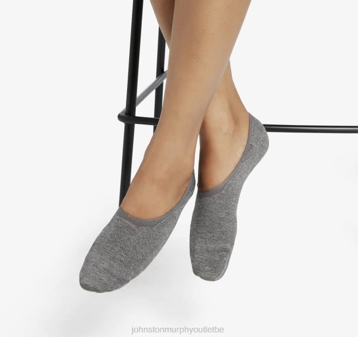 Johnston & Murphy femmes chaussette doublée à taille haute TXRN1275 accessoire gris clair