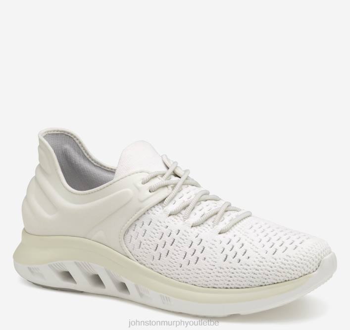 Johnston & Murphy femmes activer le tricot en U TXRN1193 chaussures tricot/nylon blanc