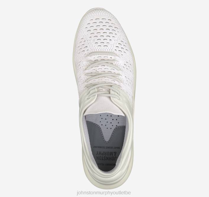 Johnston & Murphy femmes activer le tricot en U TXRN1193 chaussures tricot/nylon blanc