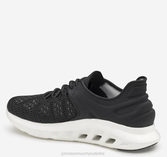 Johnston & Murphy femmes activer le tricot en U TXRN1221 chaussures tricot/nylon noir