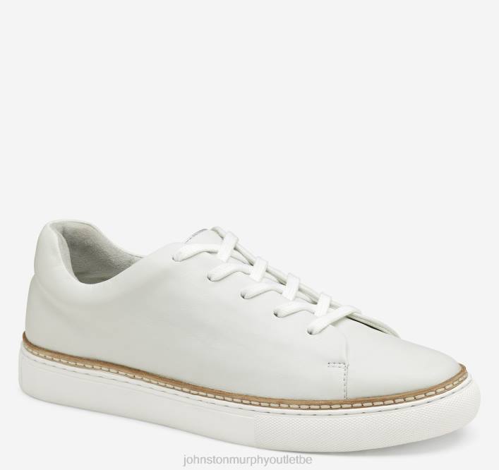 Johnston & Murphy femmes callie de la dentelle aux orteils TXRN1235 chaussures cuir de gant blanc