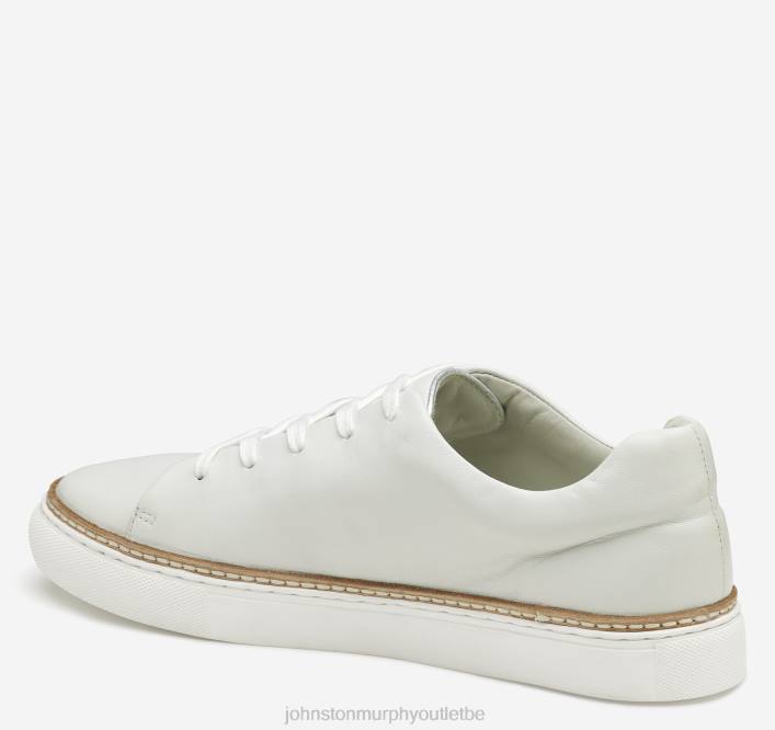 Johnston & Murphy femmes callie de la dentelle aux orteils TXRN1235 chaussures cuir de gant blanc