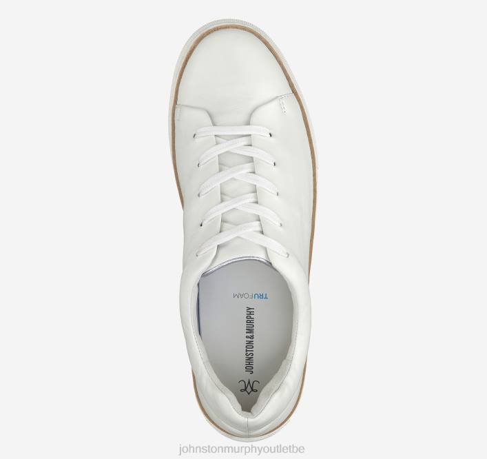 Johnston & Murphy femmes callie de la dentelle aux orteils TXRN1235 chaussures cuir de gant blanc