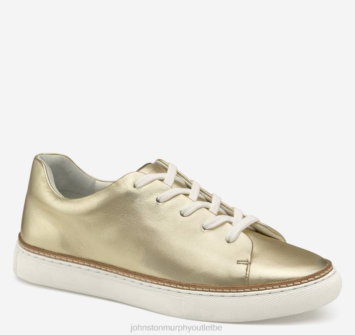Johnston & Murphy femmes callie de la dentelle aux orteils TXRN1257 chaussures peau de mouton métallisée dorée