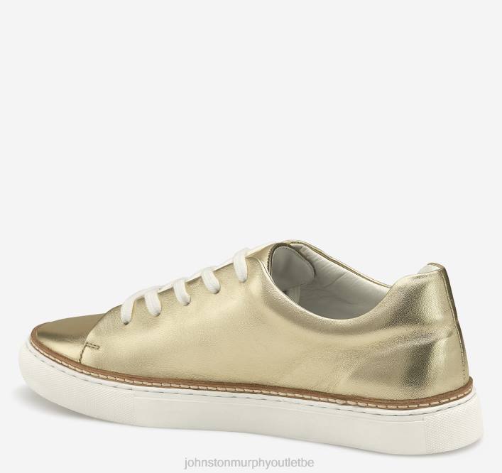 Johnston & Murphy femmes callie de la dentelle aux orteils TXRN1257 chaussures peau de mouton métallisée dorée