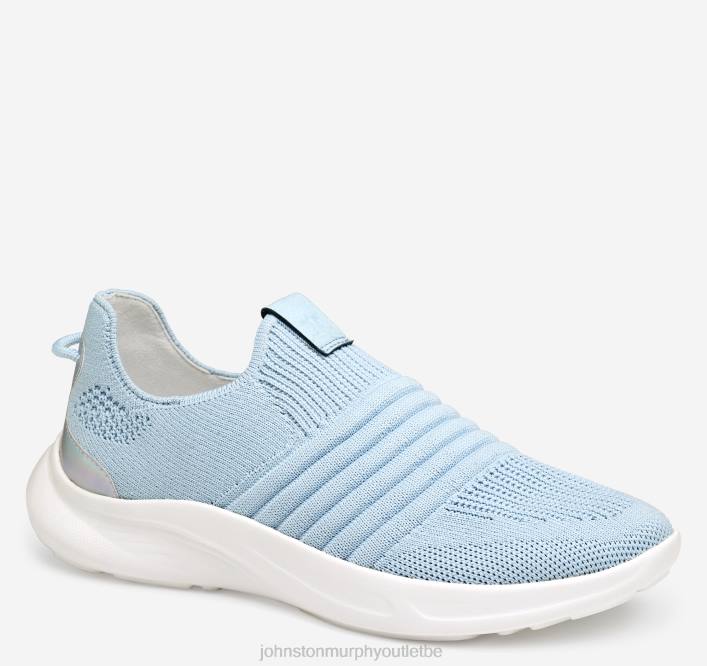 Johnston & Murphy femmes slip-on en tricot escape TXRN1190 chaussures tricot bleu clair