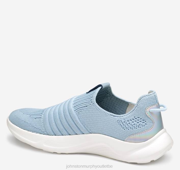 Johnston & Murphy femmes slip-on en tricot escape TXRN1190 chaussures tricot bleu clair