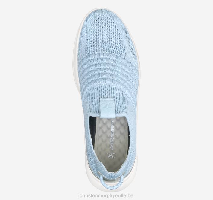 Johnston & Murphy femmes slip-on en tricot escape TXRN1190 chaussures tricot bleu clair