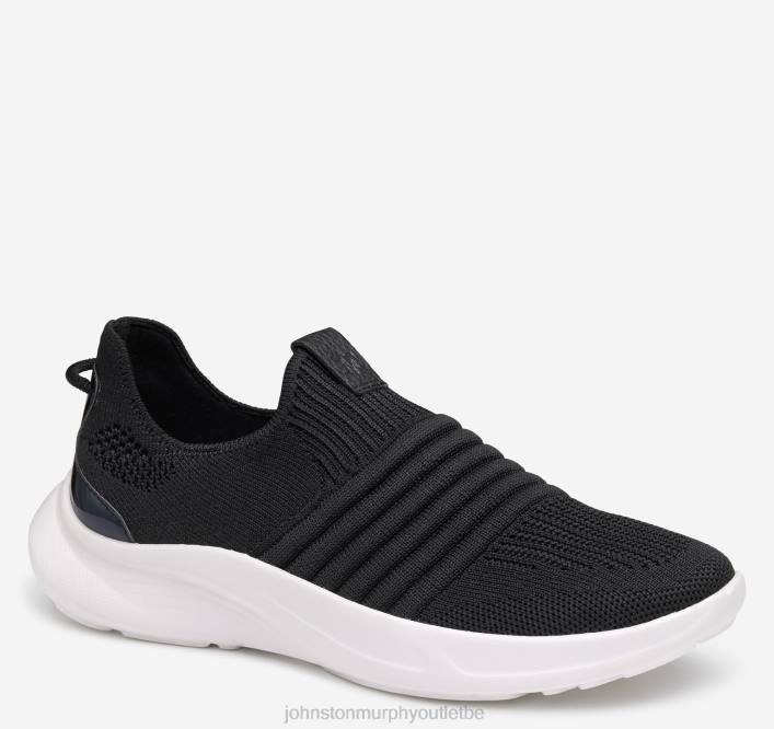 Johnston & Murphy femmes slip-on en tricot escape TXRN1195 chaussures tricot noir