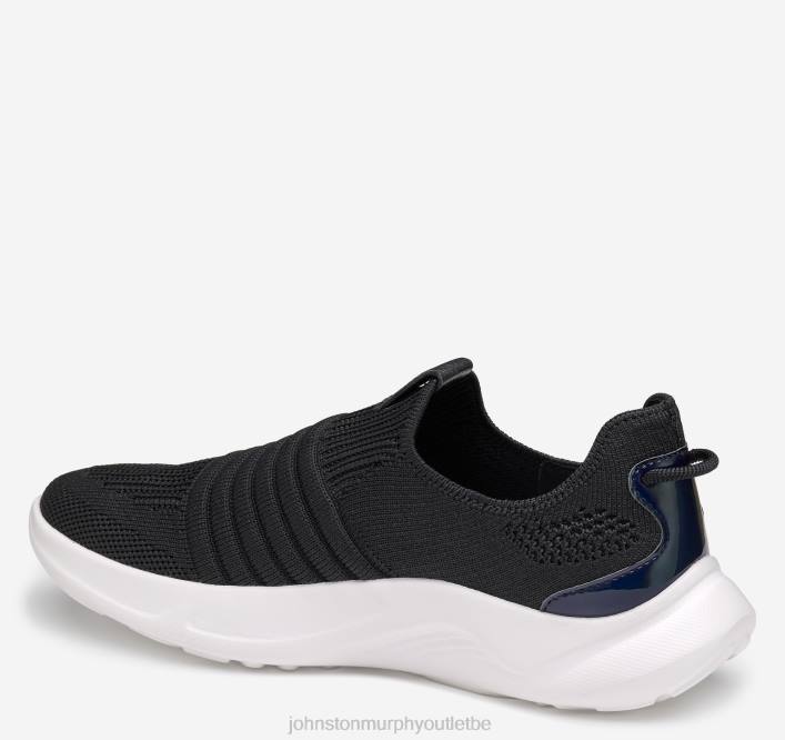Johnston & Murphy femmes slip-on en tricot escape TXRN1195 chaussures tricot noir