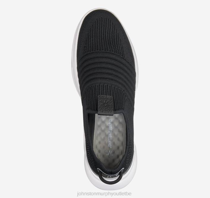 Johnston & Murphy femmes slip-on en tricot escape TXRN1195 chaussures tricot noir