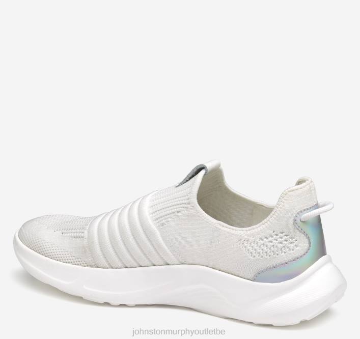 Johnston & Murphy femmes slip-on en tricot escape TXRN1211 chaussures tricot blanc