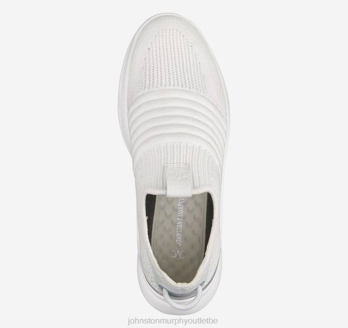 Johnston & Murphy femmes slip-on en tricot escape TXRN1211 chaussures tricot blanc