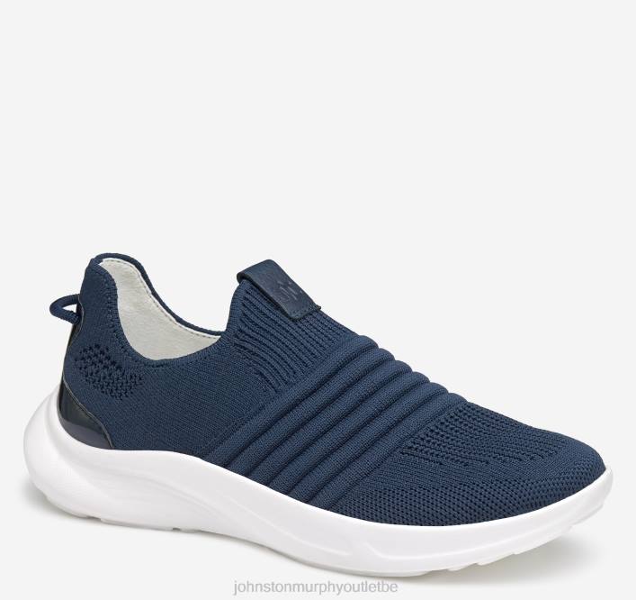 Johnston & Murphy femmes slip-on en tricot escape TXRN1232 chaussures tricot bleu marine