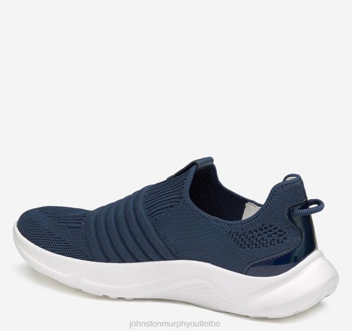 Johnston & Murphy femmes slip-on en tricot escape TXRN1232 chaussures tricot bleu marine