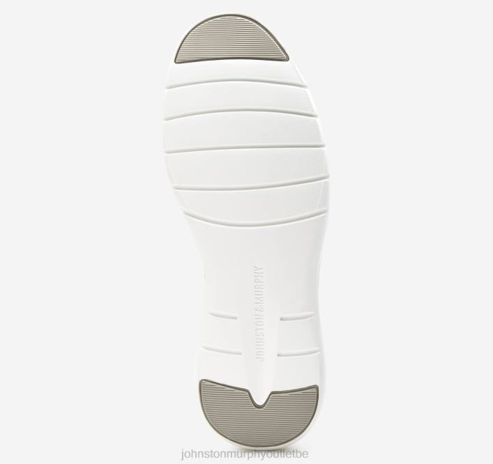 Johnston & Murphy femmes sneaker zippée émeri TXRN1219 chaussures peau de mouton lavée beige clair