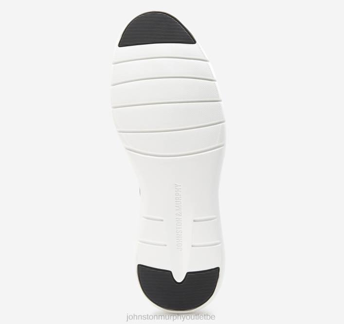 Johnston & Murphy femmes sneaker zippée émeri TXRN1220 chaussures peau de mouton lavée noire