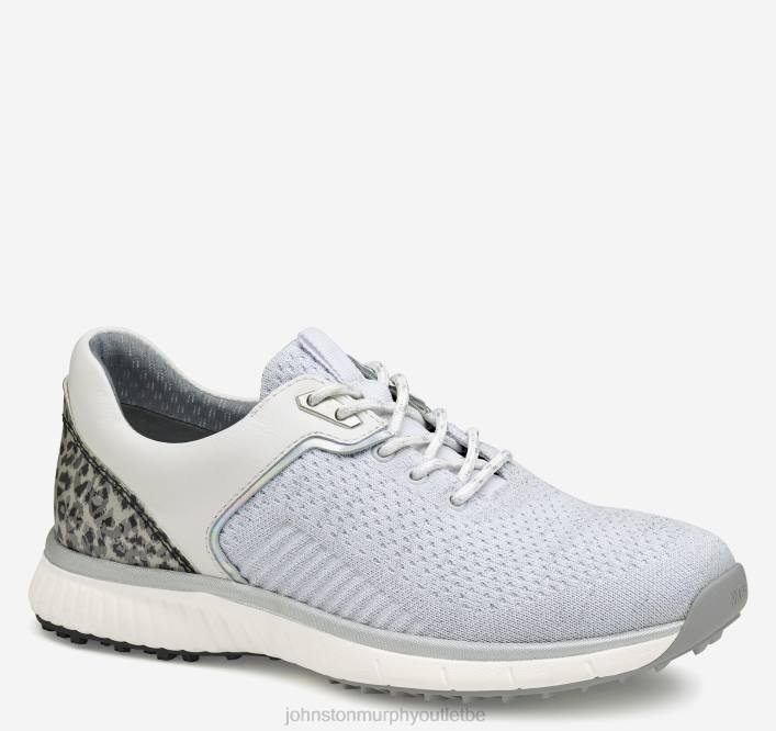 Johnston & Murphy femmes xc4 h2-sport hybride TXRN1205 chaussures tricot imperméable blanc/argent