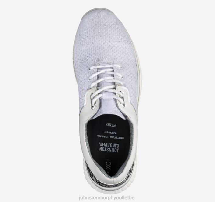 Johnston & Murphy femmes xc4 h2-sport hybride TXRN1205 chaussures tricot imperméable blanc/argent