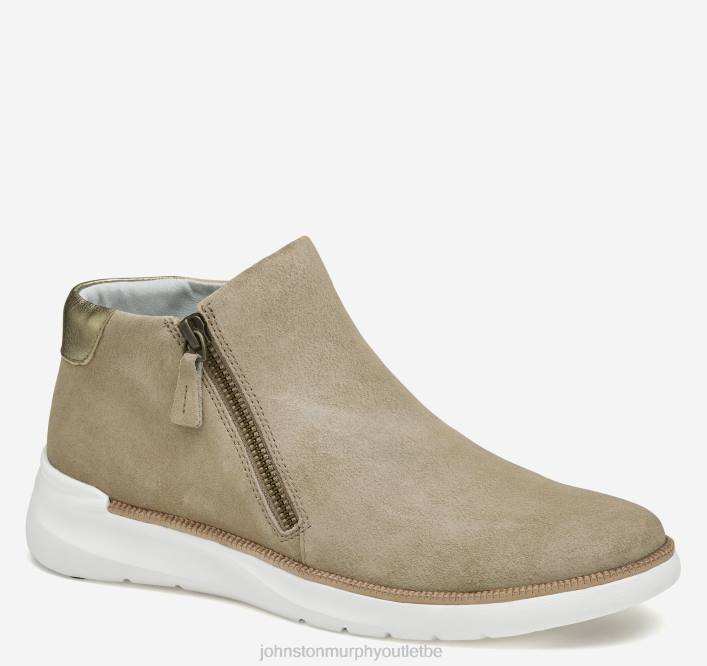 Johnston & Murphy femmes bottines zippées en émeri TXRN1259 chaussures daim sable