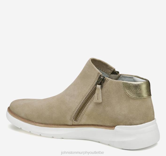 Johnston & Murphy femmes bottines zippées en émeri TXRN1259 chaussures daim sable