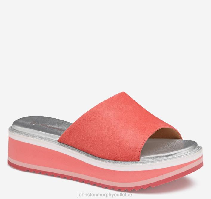 Johnston & Murphy femmes diapositive de grâce TXRN1238 chaussures daim enfant melon
