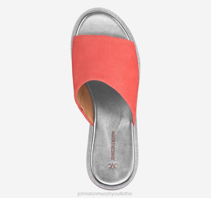 Johnston & Murphy femmes diapositive de grâce TXRN1238 chaussures daim enfant melon