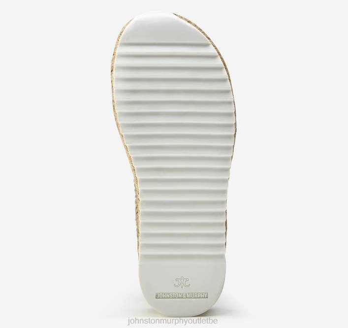 Johnston & Murphy femmes sandale michelle TXRN1197 chaussures cuir de mouton embossé croco doré