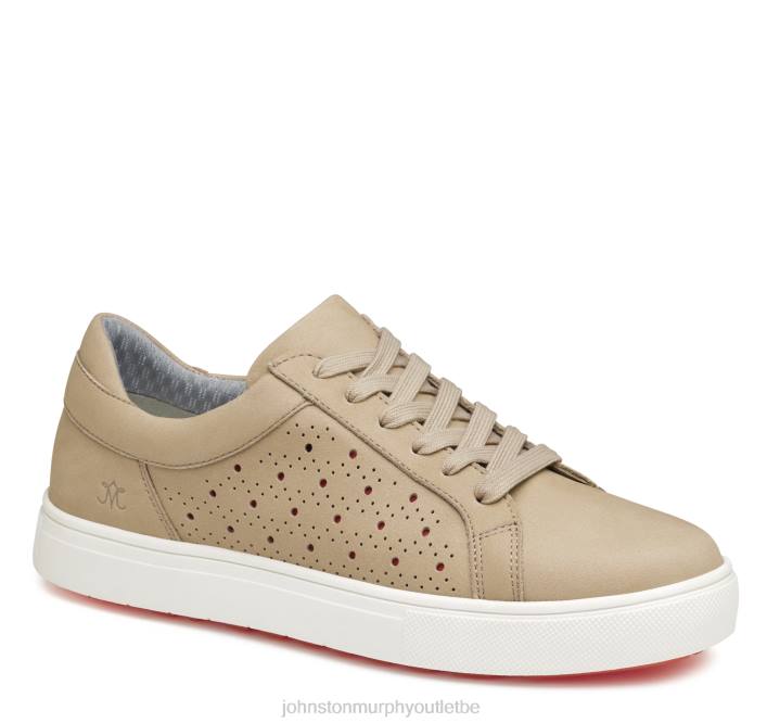 Johnston & Murphy femmes madison perf hybride TXRN1243 chaussures nubuck sable