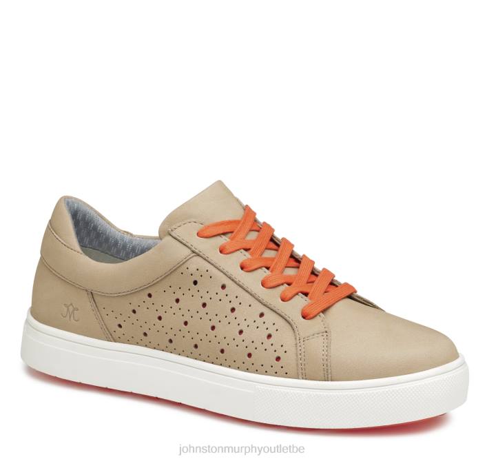 Johnston & Murphy femmes madison perf hybride TXRN1243 chaussures nubuck sable