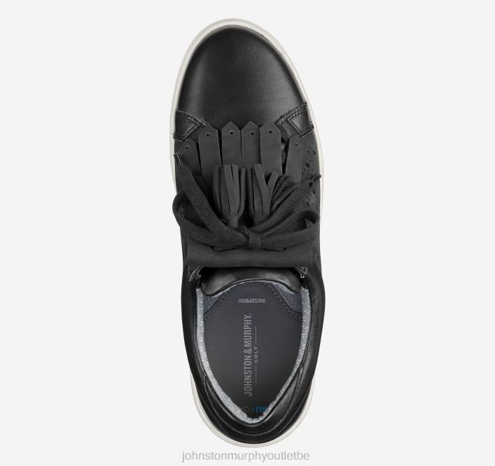 Johnston & Murphy femmes madison perf hybride TXRN1256 chaussures cuir de veau noir