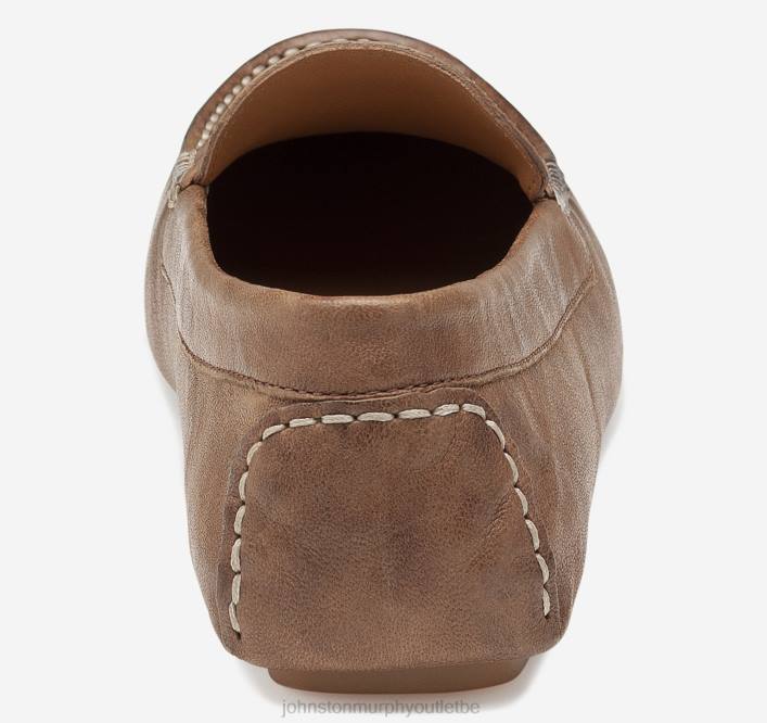 Johnston & Murphy femmes Maggie Penny TXRN1218 chaussures peau de mouton lavée italienne beige