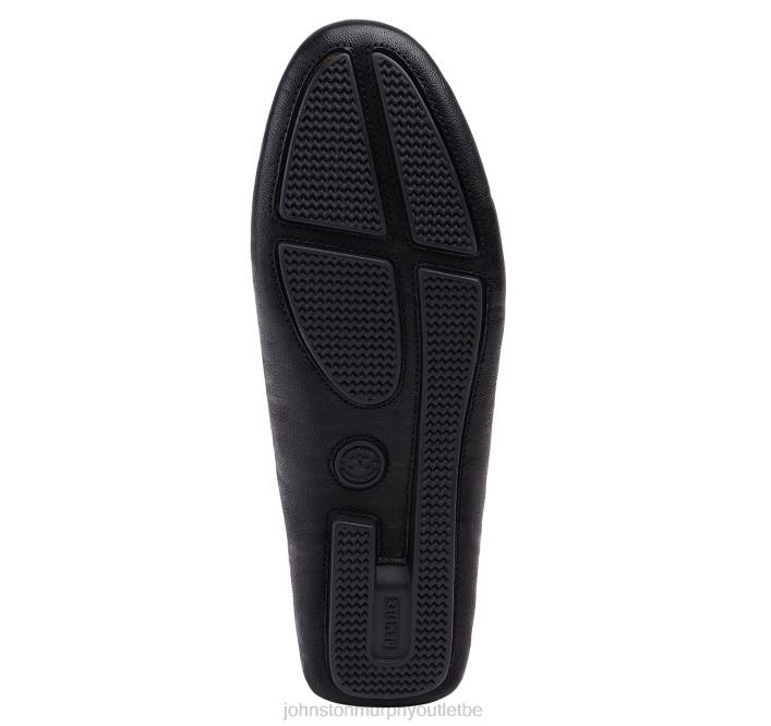 Johnston & Murphy femmes Maggie Penny TXRN1270 chaussures peau de mouton lavée italienne noire