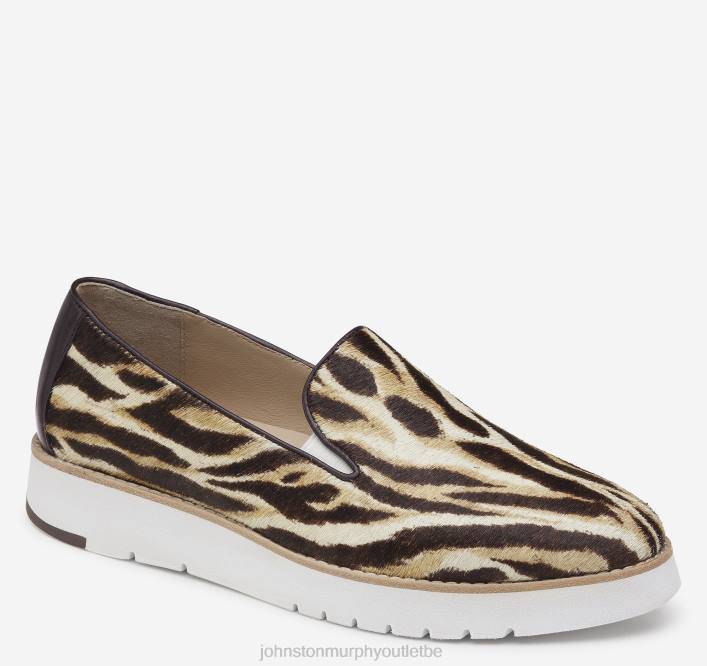 Johnston & Murphy femmes Pénélope TXRN1264 chaussures veau multi poil zèbre
