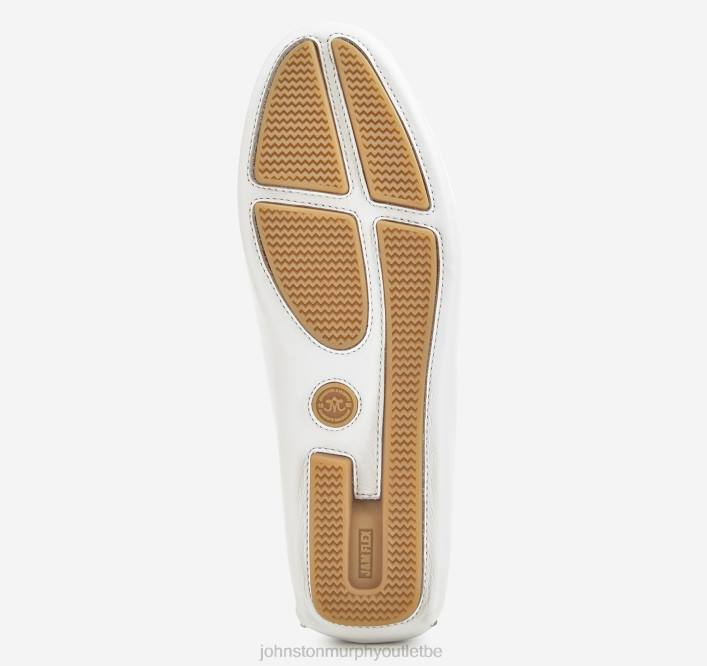 Johnston & Murphy femmes chaîne maggie moc TXRN1201 chaussures cuir de veau blanc