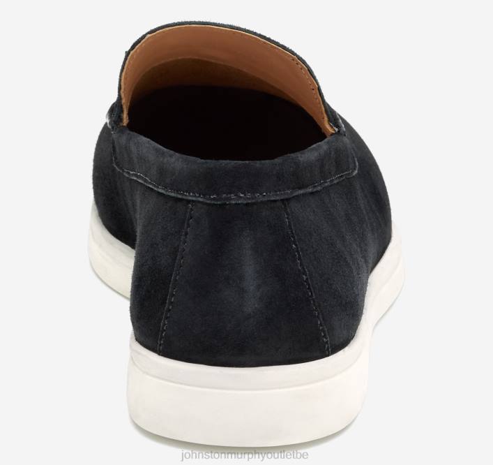 Johnston & Murphy femmes mocassins à pampilles darlene TXRN1246 chaussures daim de chevreau noir