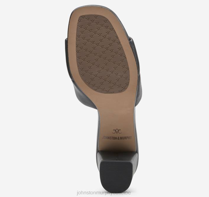 Johnston & Murphy femmes Evelyn glisse TXRN1189 chaussures gant en cuir noir