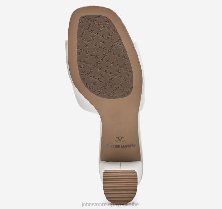 Johnston & Murphy femmes Evelyn glisse TXRN1204 chaussures cuir de gant blanc