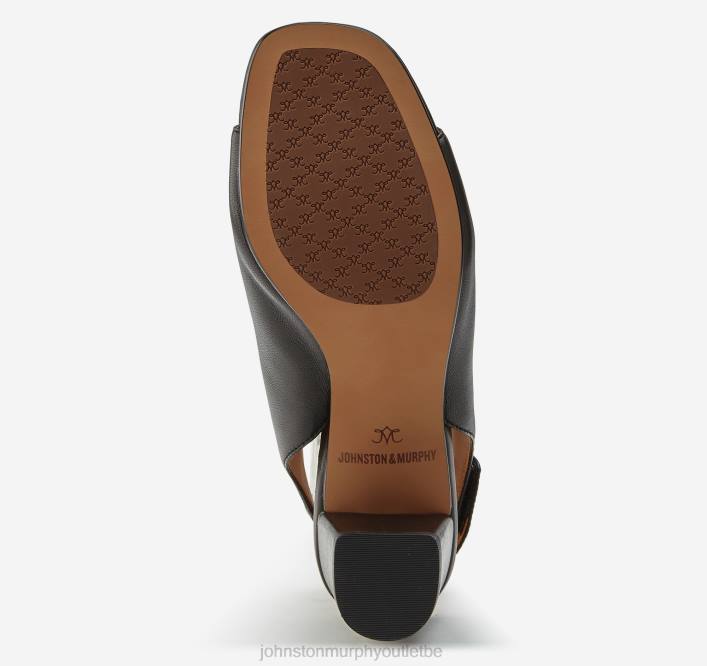 Johnston & Murphy femmes bottines à bout ouvert evelyn TXRN1187 chaussures gant en cuir noir