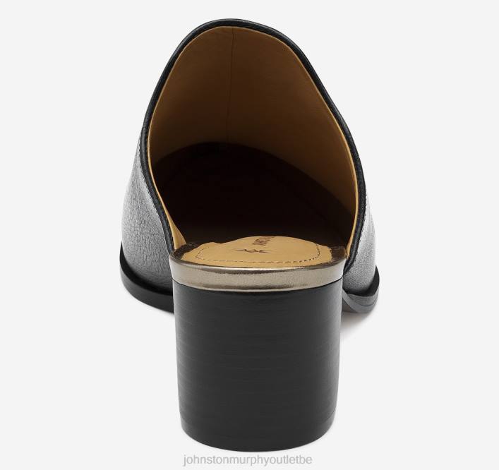 Johnston & Murphy femmes mule trista TXRN1239 chaussures cuir de veau italien noir