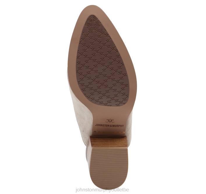 Johnston & Murphy femmes mule trista TXRN1249 chaussures daim italien taupe