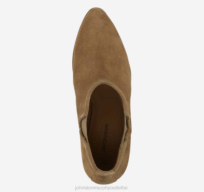 Johnston & Murphy femmes trista chelsea TXRN1241 chaussures daim italien marron