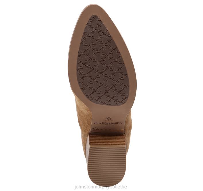 Johnston & Murphy femmes trista chelsea TXRN1241 chaussures daim italien marron