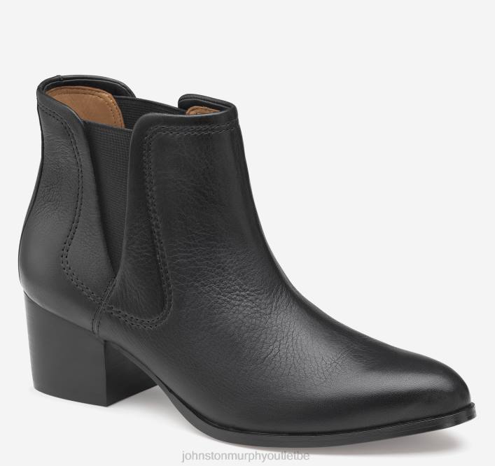 Johnston & Murphy femmes trista chelsea TXRN1254 chaussures cuir de veau italien noir