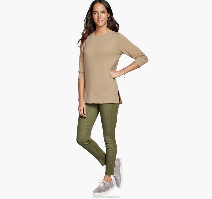Johnston & Murphy femmes pull à fente latérale TXRN1305 vêtements chameau