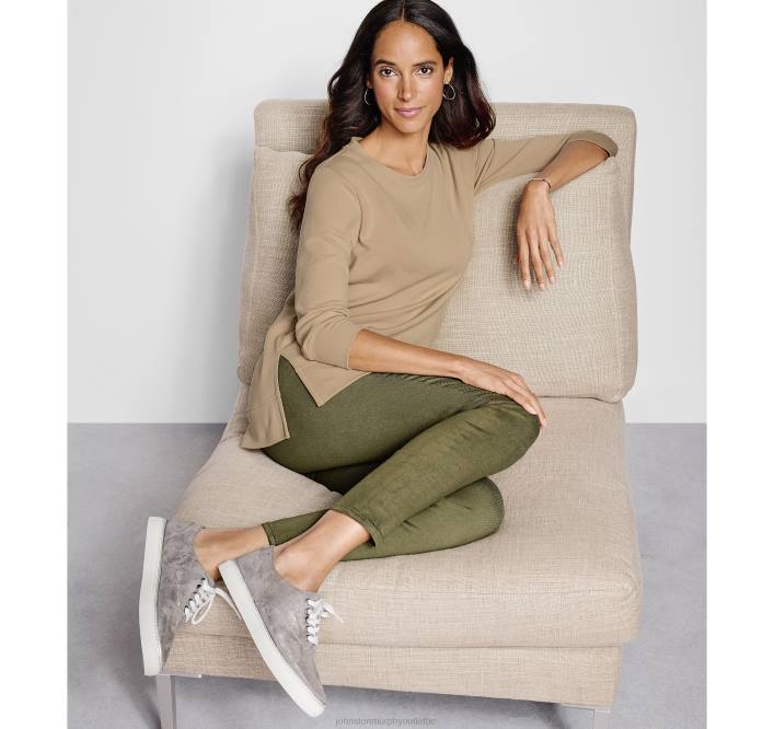 Johnston & Murphy femmes pull à fente latérale TXRN1305 vêtements chameau
