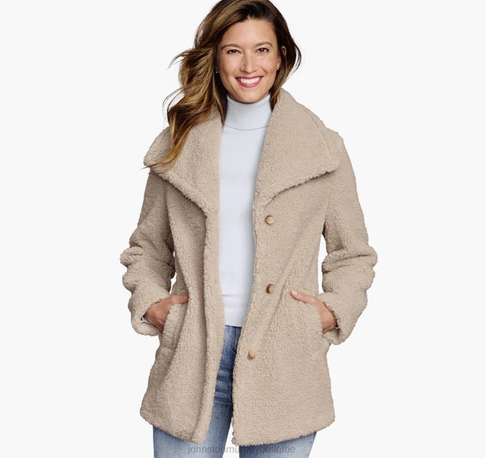 Johnston & Murphy femmes manteau en fausse fourrure TXRN1283 vêtements bronzer