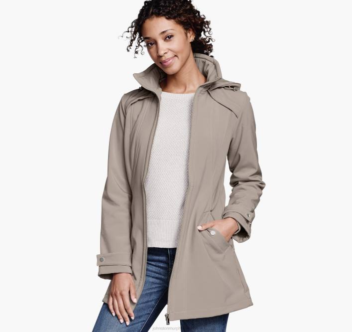 Johnston & Murphy femmes veste softshell légère TXRN1303 vêtements naturel