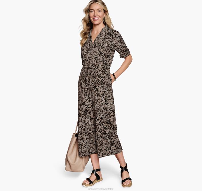 Johnston & Murphy femmes combinaison en tricot TXRN1298 vêtements marron multicolore
