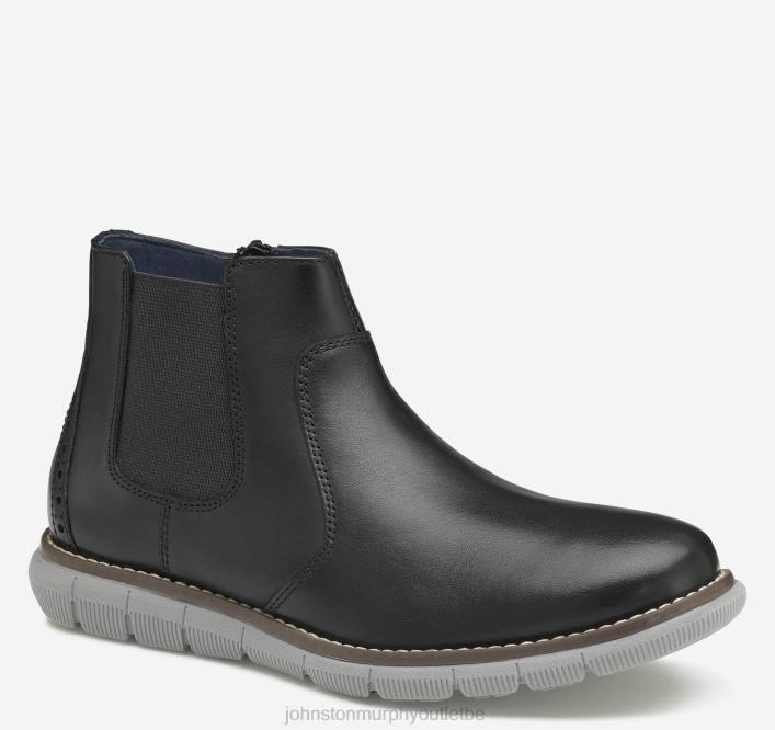 Johnston & Murphy garçon botte chelsea holden grand enfant TXRN1325 chaussures noir pleine fleur
